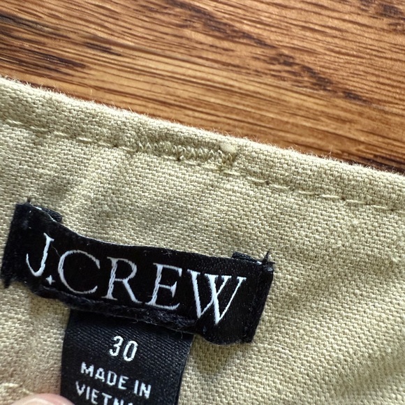 J CREW Barrel Leg Khaki Pants Cotton Linen Baggy Oversized High Rise Coastal‎ 30 - Picture 4 of 6